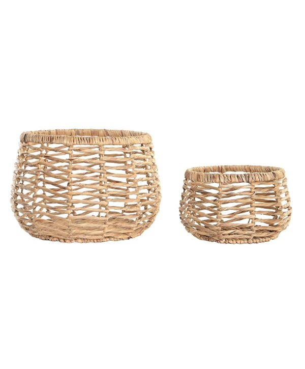 Korb-Set DKD Home Decor Faser (48 x 48 x 33 cm)