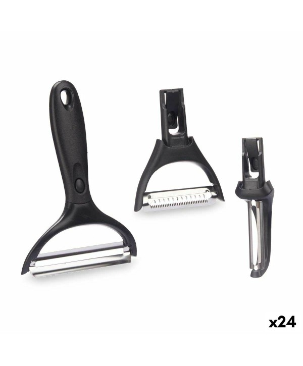 Schäler-Set Kinvara KT190129 Edelstahl Polypropylen ABS Austauschbare Aufsätze 3 Stücke (24 Stück)