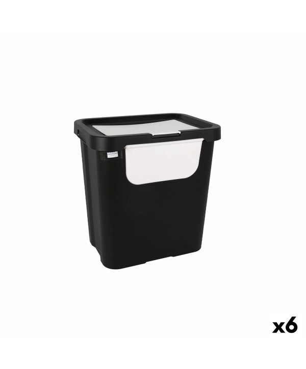 Recycling Papierkorb Tontarelli Moda double Weiß (6 Stück) 24 L
