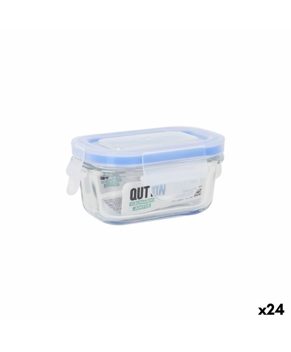 Lunch box Inde Quttin Rectangular 120 ml 11 x 8 x 5,1 cm (24 Units)
