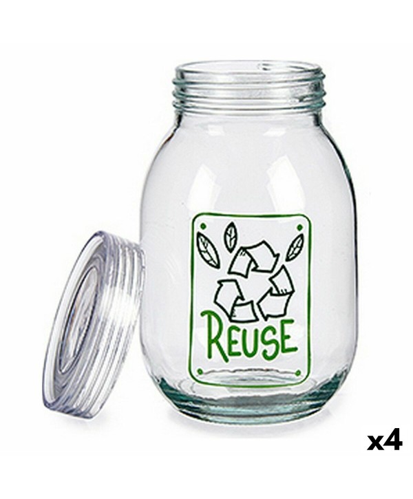 Tin Vivalto Reuse Transparent 1,8 L Glass (4 Units)