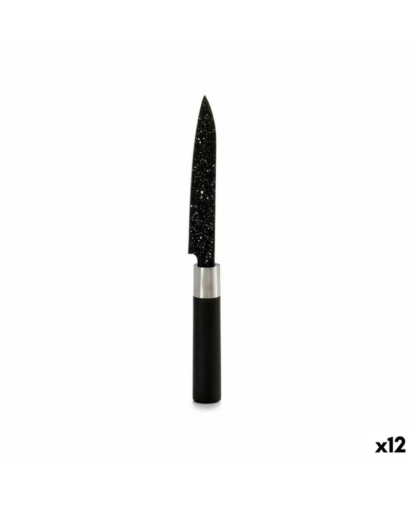 Küchenmesser Kinvara KT11-5604M05 Schwarz Edelstahl Kunststoff 2,5 x 24 x 2,5 cm Marmor (12 Stück)