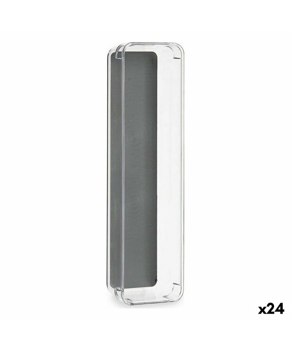 Drawer Organizer Kinvara W623311 Grey Recycled plastic 9 x 4,5 x 32,5 cm (24 Units)