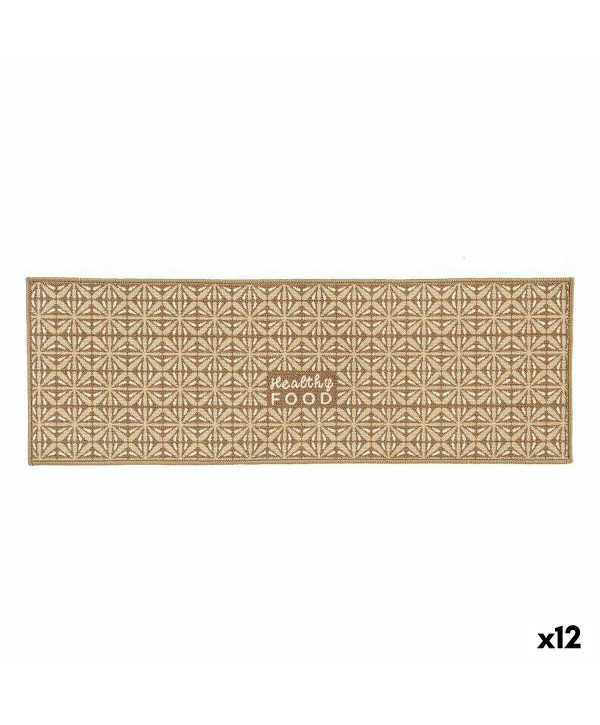 Mouse Mat Kinvara Healthy Food Beige 40 x 120 cm Multi-use (12 Units)