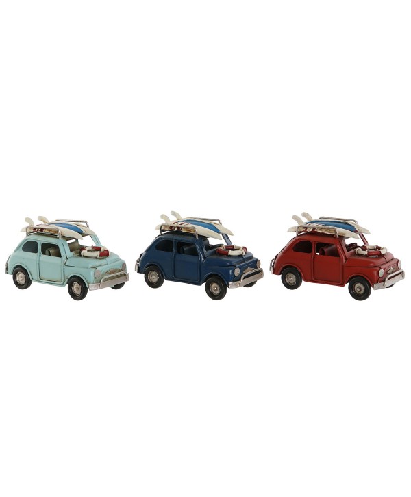 Deko-Figur Home ESPRIT Blau Rot Bunt Himmelsblau 11 x 5 x 5,5 cm (3 Stück)