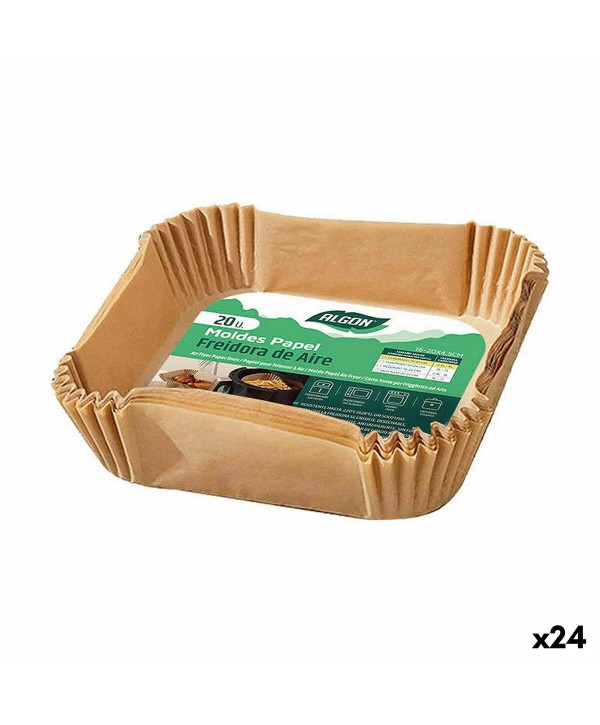 Papier für Heißluftfritteuse Algon 20 cm Fritteuse ohne Öl (24 Stück)