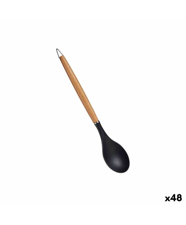 Ladle Kinvara HW428012 Black beech wood 7 x 2 x 32,5 cm (48 Units)