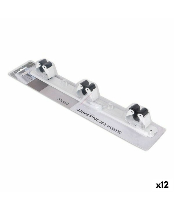 Wall Support for Brooms Confortime 37 cm (12 Units)