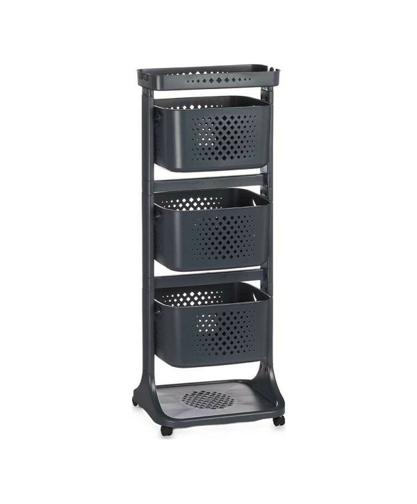 Gemüsewagen Kinvara TP-749 Anthrazit Polypropylen Kunststoff 33 x 11,2 x 42,5 cm