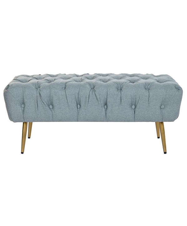 Hocker DKD Home Decor   103 x 46 x 42 cm Blau Gold Metall