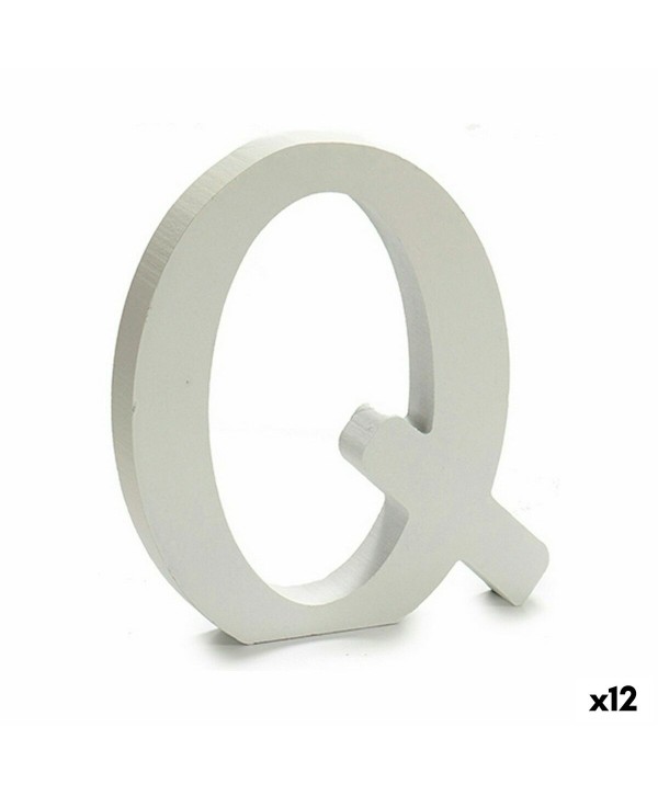 Letter Pincello Q White 1,8 x 21 x 17 cm (12 Units)