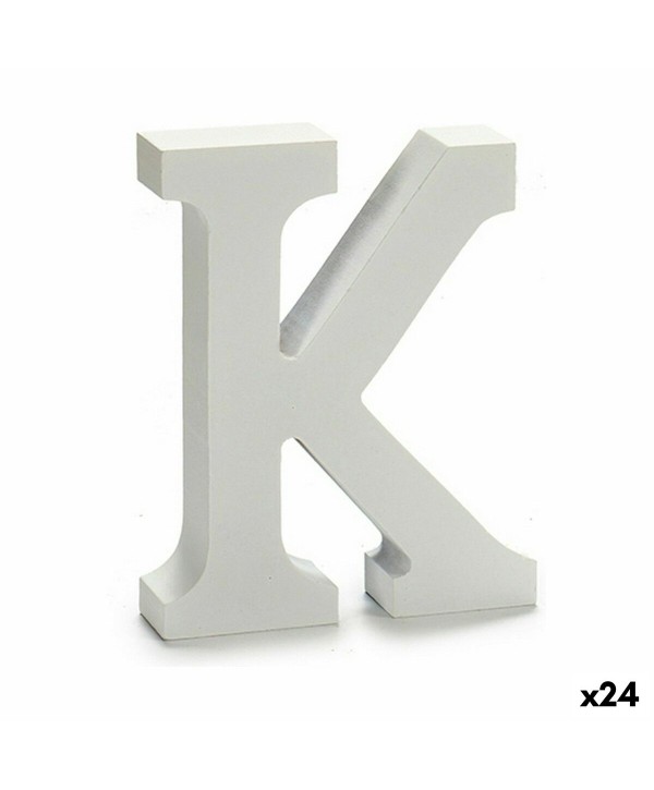 Letter Pincello K White 2 x 16 x 14,5 cm (24 Units)