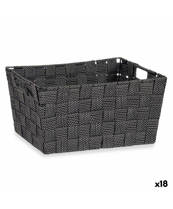 Multi-purpose basket Kipit A3-6883 Black Cloth 30 x 14 x 20 cm 20 x 14 x 30 cm (18 Units)