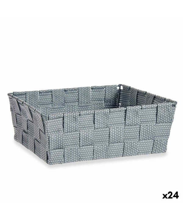 Mehrzweckkorb Kipit A3-6930A9 Grau Stoff 2,4 L 20 x 8 x 24 cm (24 Stück)