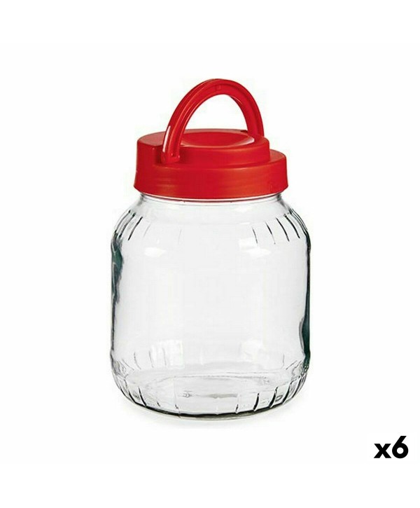 Topf Vivalto 1700 CC Rot 1,7 L Deckel mit Griff (6 Stück)