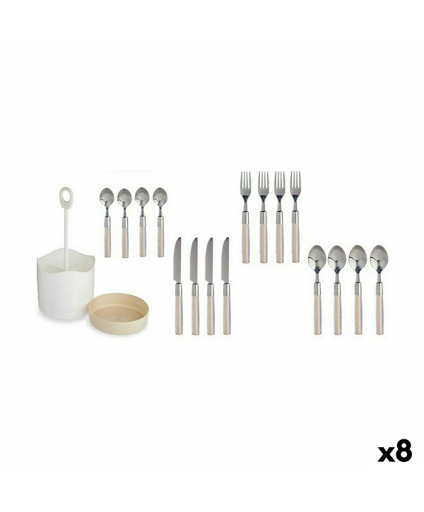 Besteck-Set Kinvara HQ223H10 Beige Edelstahl (8 Stück)