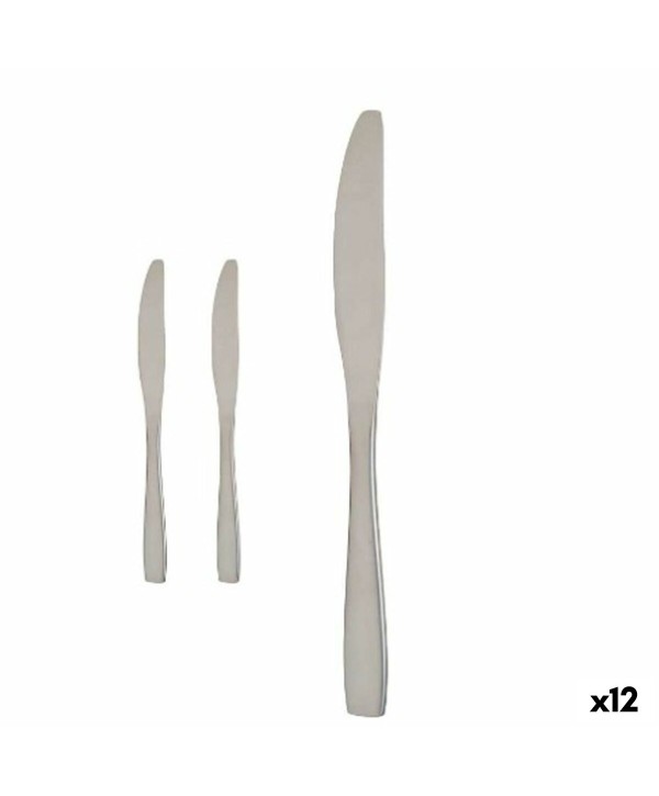 Messerset Kinvara KT190017-1 Silberfarben Edelstahl 55,5 x 2 x 0,5 cm (12 Stück)