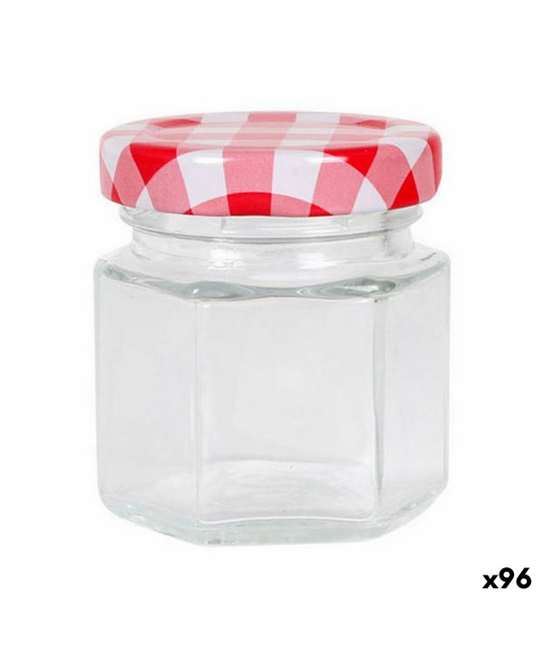 Transparent Glass Jar Mediterraneo Glass 45 ml (96 Units)
