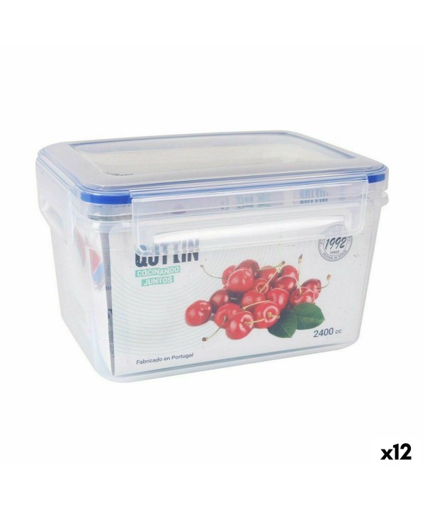 Lunchbox hermetisch Quttin L&F rechteckig 20 x 15 x 12 cm (12 Stück)