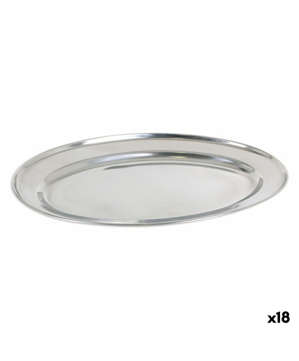 Tray Privilege 42853 Stainless steel Oval (18 Units) (35 x 22,2 cm)