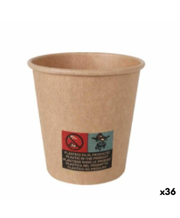 Set of glasses Algon Cardboard Disposable 36 Units 120 ml (50 Pieces)