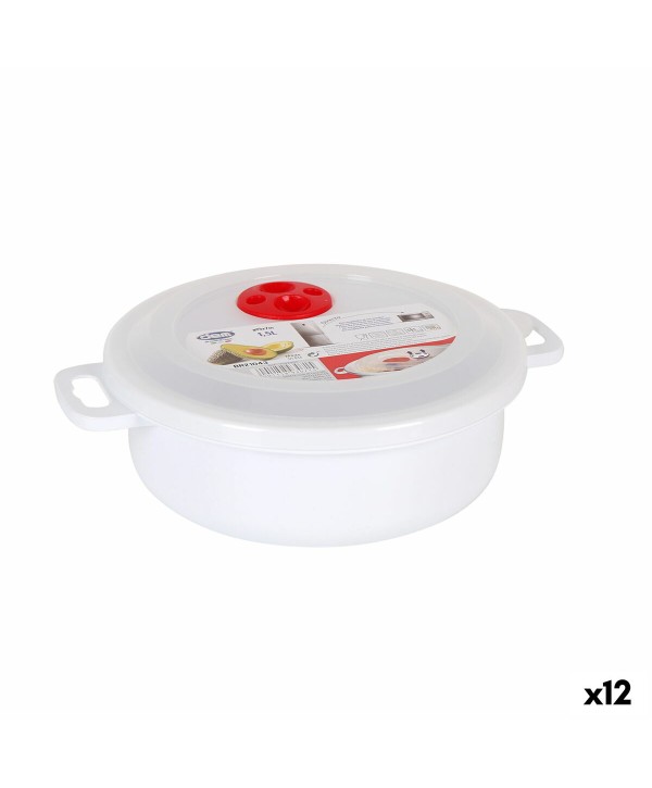 Lunchbox mit Deckel für die Mikrowelle Dem 1,5 L (12 Stück)